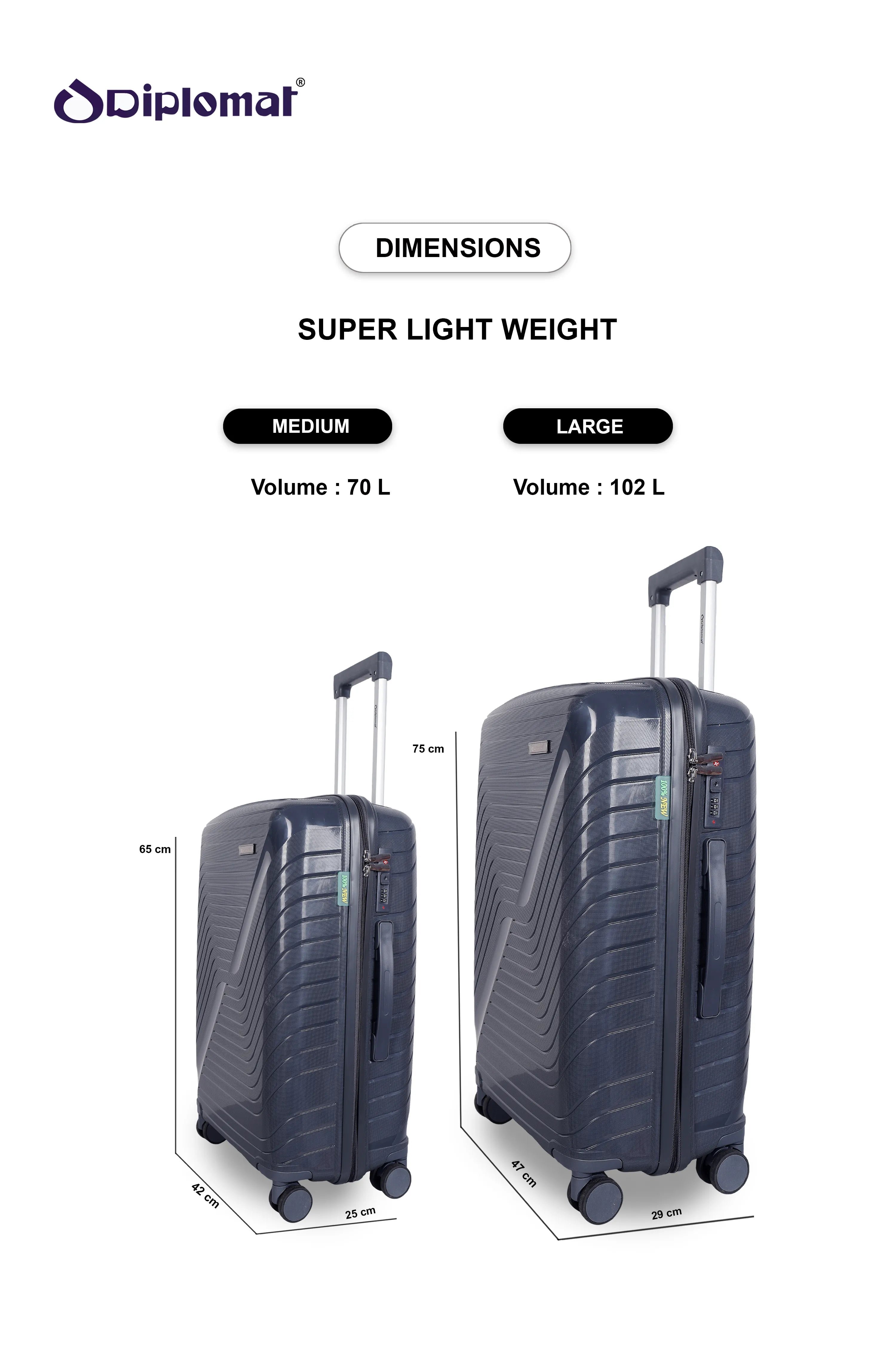 SPEED | CHECK-IN  & Large - Dark Grey